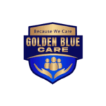 Golden blue care logo